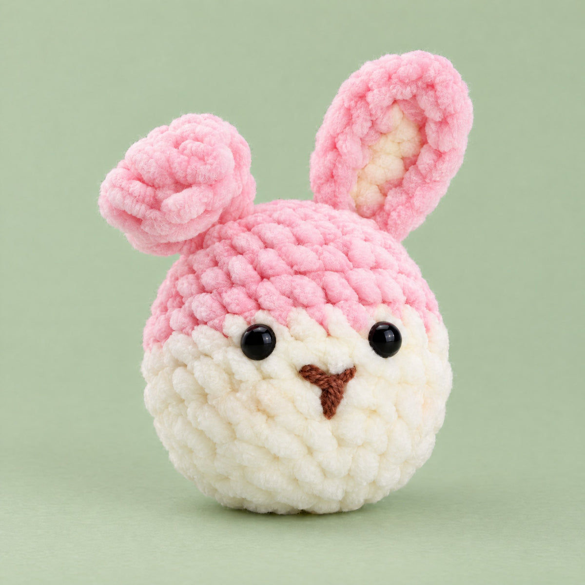 Le lapin boule, de face